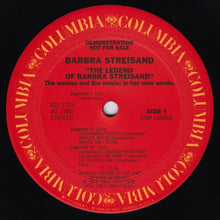 Load image into Gallery viewer, Barbra Streisand : The Legend Of Barbra Streisand (2xLP, Promo, Rad)