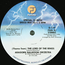 Load image into Gallery viewer, The Aragorn Ballroom Orcestra : (Theme From) The Lord Of The Rings (12")