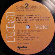 Charger l'image dans la galerie, Kenny Price : "Sea Of Heartbreak" / "Don't Tell Me Your Troubles" And Other Don Gibson HIts (LP, Album)