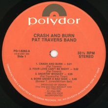 Load image into Gallery viewer, Pat Travers Band : Crash And Burn (LP, Album)