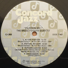 Load image into Gallery viewer, The Bruce Forman Quartet : Pardon Me! (LP, Album)
