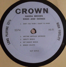 Load image into Gallery viewer, Hadda Brooks : Sings And Swings (LP, Album, Mono)