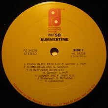 Laden Sie das Bild in den Galerie-Viewer, MFSB : Summertime (LP, Album)