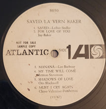 Charger l'image dans la galerie, La Vern Baker* : Saved (LP, Mono, Promo)