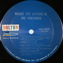 Load image into Gallery viewer, The Ventures : Where The Action Is (LP, Album, Mono, Ind)