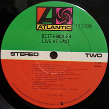 Load image into Gallery viewer, Bette Midler : Live At Last (2xLP, Album, PRC)