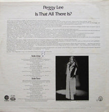 Laden Sie das Bild in den Galerie-Viewer, Peggy Lee : Is That All There Is? (LP, Album, Los)