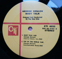Load image into Gallery viewer, George Benson : Body Talk (LP, Album)