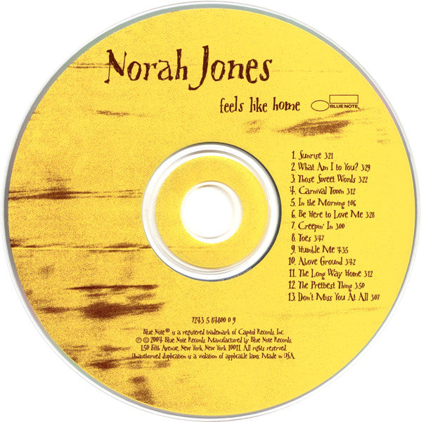 Buy Norah Jones : Feels Like Home (CD, Album, Enh, EMI) Online for