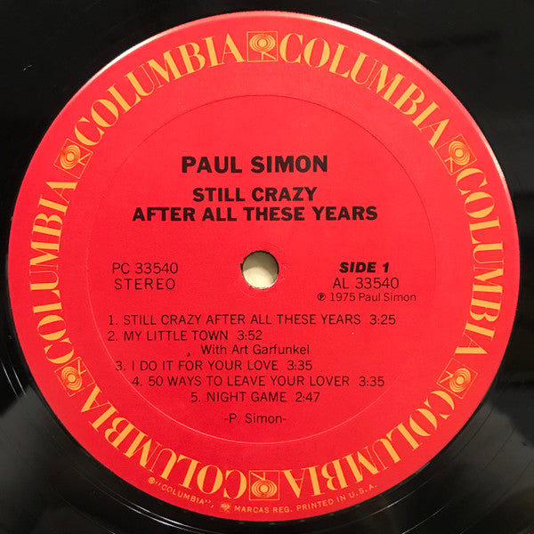 Buy Paul Simon Still Crazy After All These Years Lp Album Online