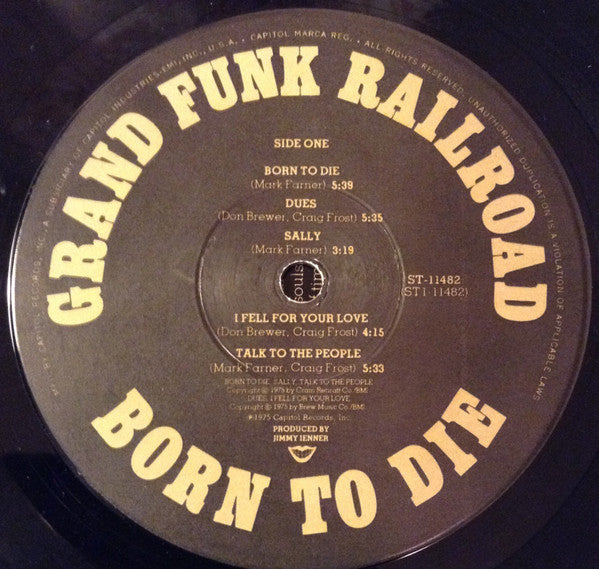 Buy Grand Funk Railroad : Born To Die (LP, Album, Win) Online for
