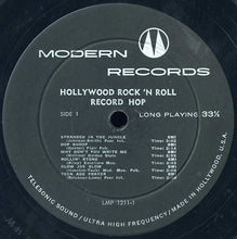 Load image into Gallery viewer, Various : Hollywood Rock 'N Roll Record Hop (LP, Comp, Mono)