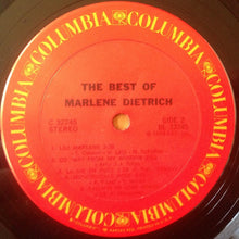 Load image into Gallery viewer, Marlene Dietrich : The Best Of Marlene Dietrich (LP, Comp)