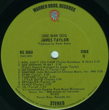Load image into Gallery viewer, James Taylor (2) : One Man Dog (LP, Album)