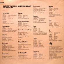 Load image into Gallery viewer, James Taylor (2) : One Man Dog (LP, Album)