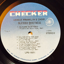 Laden Sie das Bild in den Galerie-Viewer, Ernest Franklin & Choir* : Blessed Quietness (LP, Album)