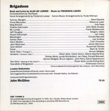 Charger l'image dans la galerie, Alan Jay Lerner • Frederick Loewe* - Ambrosian Chorus*, London Sinfonietta, John McGlinn : Brigadoon (CD, Album)