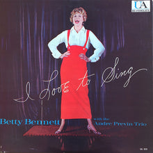 Load image into Gallery viewer, Betty Bennett With The Andre Previn Trio* : I Love To Sing (LP, Album, Mono)