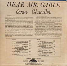 Load image into Gallery viewer, Karen Chandler : Dear Mr. Gable (LP, Album, Mono)