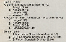 Laden Sie das Bild in den Galerie-Viewer, Jean-Pierre Rampal And Friends* : Trios, Sonatas And Duets By Geminiani, Loeillet, Finger, Mattheson And Telemann (LP)