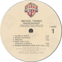 Charger l'image dans la galerie, Michael Franks : Passionfruit (LP, Album, Jac)