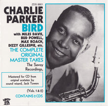 Load image into Gallery viewer, Charlie Parker : Bird / The Savoy Original Master Takes (2xCD, Comp, Club)