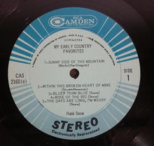 Charger l'image dans la galerie, Hank Snow : My Early Country Favorites (LP, Album)