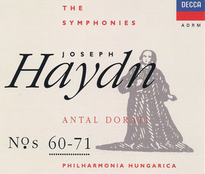 Joseph Haydn, Antal Dorati, Philharmonia Hungarica : The Symphonies N°s 60-71 (4xCD, Comp, RM)