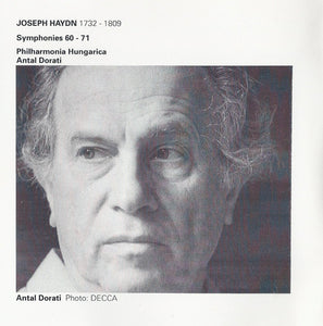 Joseph Haydn, Antal Dorati, Philharmonia Hungarica : The Symphonies N°s 60-71 (4xCD, Comp, RM)