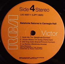 Load image into Gallery viewer, Harry Belafonte With Odetta ~ Miriam Makeba ~ The Chad Mitchell Trio ~ The Belafonte Folk Singers : Belafonte Returns To Carnegie Hall (2xLP, Album, Gat)
