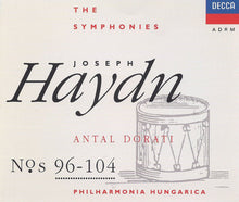 Laden Sie das Bild in den Galerie-Viewer, Joseph Haydn, Antal Dorati, Philharmonia Hungarica : The Symphonies N°s 96-104 (4xCD, Comp, RM)
