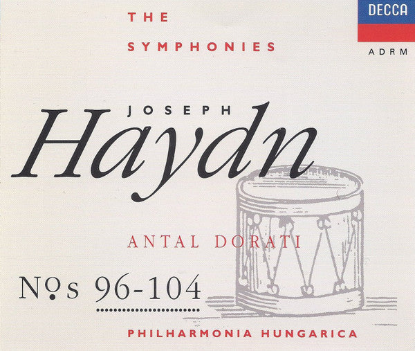 Joseph Haydn, Antal Dorati, Philharmonia Hungarica : The Symphonies N°s 96-104 (4xCD, Comp, RM)