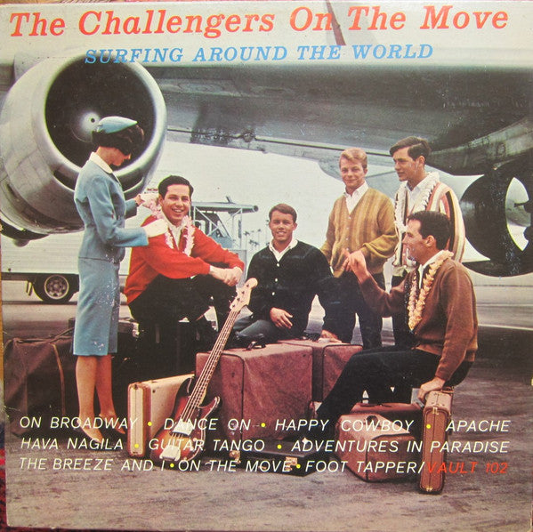 The Challengers : The Challengers On The Move (Surfing Around The World)  (LP, Album)