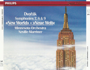 Dvořák*, Minnesota Orchestra, Neville Marriner* : Symphonies 7, 8 & 9 «New World» (2xCD, RE)