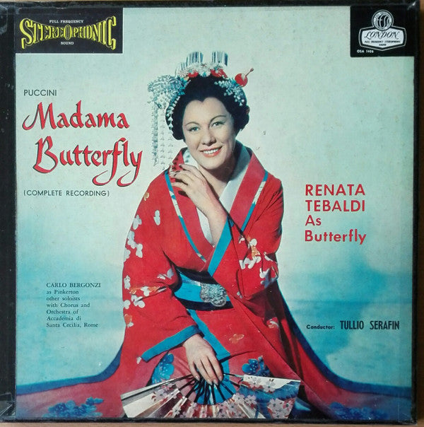 Puccini* - Tebaldi* · Bergonzi* · Cossotto*, Serafin* : Madama Butterfly (4xLP, Album + Box)