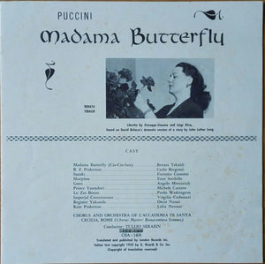 Puccini* - Tebaldi* · Bergonzi* · Cossotto*, Serafin* : Madama Butterfly (4xLP, Album + Box)