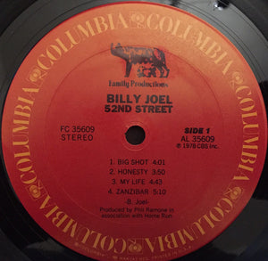Billy Joel : 52nd Street (LP, Album, RE, Car)