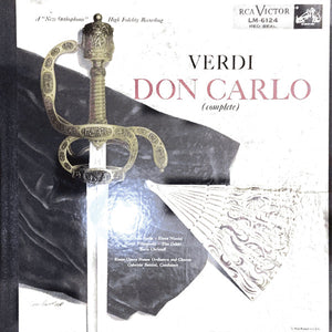 Verdi*, Antonietta Stella, Elena Nicolai, Mario Filippeschi, Tito Gobbi, Boris Christoff, Rome Opera House Orchestra* And Chorus*, Gabriele Santini (2) : Don Carlo (Complete) (3xLP)