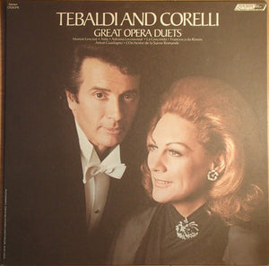 Renata Tebaldi, Franco Corelli, L'Orchestre De La Suisse Romande, Anton Guadagno : Tebaldi and Corelli, Great Opera Duets (LP, Album)