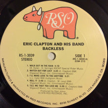 Laden Sie das Bild in den Galerie-Viewer, Eric Clapton : Backless (LP, Album, San)
