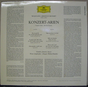 Gundula Janowitz, Wolfgang Amadeus Mozart, Wiener Symphoniker, Wilfried Boettcher : Konzert-Arien von Wolfgang Amadeus Mozart (LP, Album)