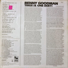 Laden Sie das Bild in den Galerie-Viewer, Benny Goodman : Trios (&amp; One Duet) (LP)
