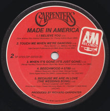 Laden Sie das Bild in den Galerie-Viewer, Carpenters : Made In America (LP, Album, Ter)
