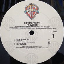 Load image into Gallery viewer, Scritti Politti : Provision (LP, Album, All)
