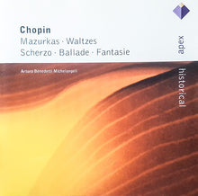 Laden Sie das Bild in den Galerie-Viewer, Chopin* / Arturo Benedetti Michelangeli : Mazurkas • Waltzes • Scherzo • Ballade • Fantasie (CD, Comp, Mono)
