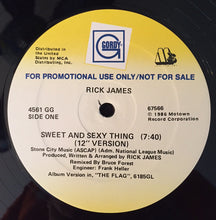 Laden Sie das Bild in den Galerie-Viewer, Rick James : Sweet And Sexy Thing (Special 12" Remix) (12", Promo)
