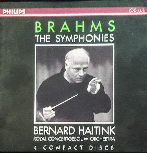 Johannes Brahms, Concertgebouworkest, Bernard Haitink : The Symphonies (4xCD, Comp, RE, RM + Box, Comp)