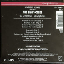 Load image into Gallery viewer, Johannes Brahms, Concertgebouworkest, Bernard Haitink : The Symphonies (4xCD, Comp, RE, RM + Box, Comp)
