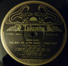Load image into Gallery viewer, John Fahey : The Best Of John Fahey 1959 - 1977 (LP, Comp)
