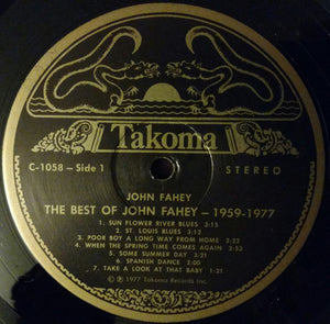 John Fahey : The Best Of John Fahey 1959 - 1977 (LP, Comp)